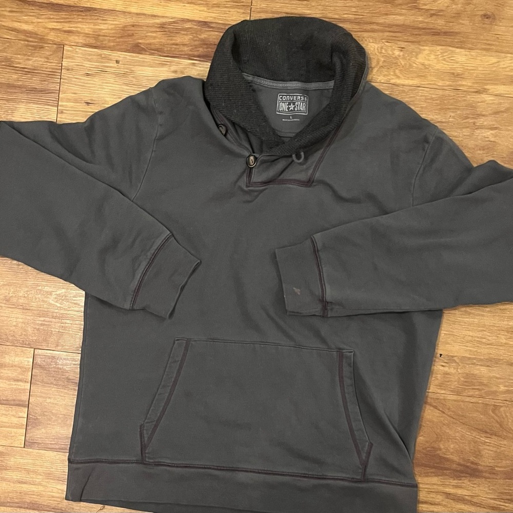 Converse - Shawl Collar Pullover Sweatshirt